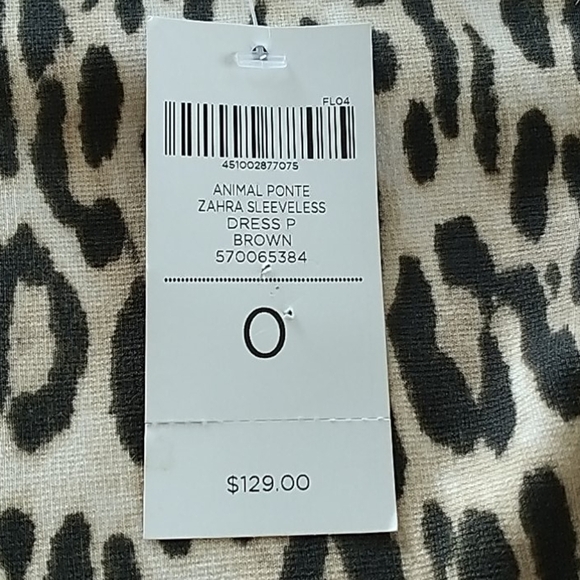 Chico's Animal Pointe Zahra Sleeveless Dress NWT - Picture 7 of 9